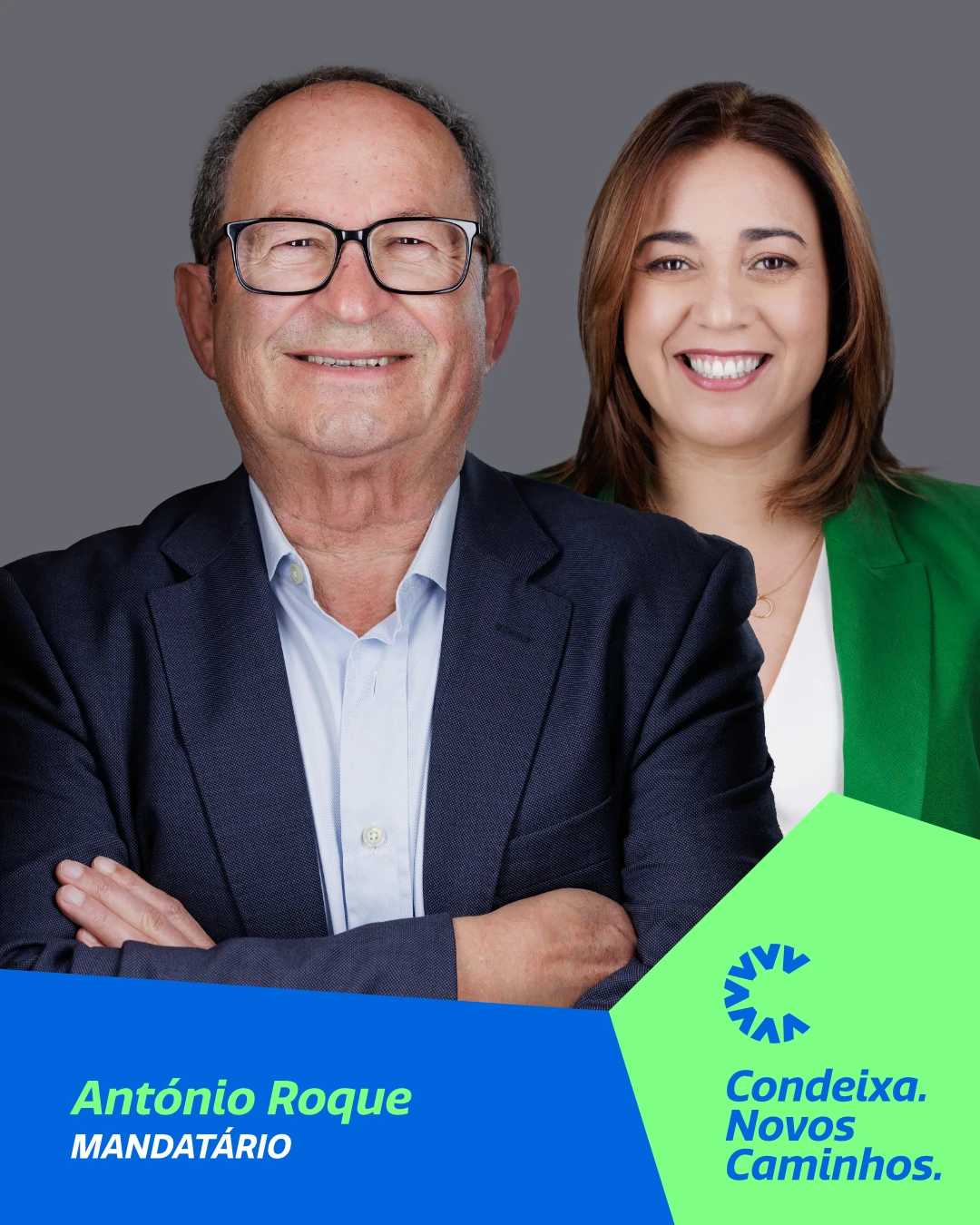 Mandatário Engenheiro António Roque com Liliana Pimentel na Candidatura Condeixa Novos Caminhos às Eleições Autárquicas de 2025