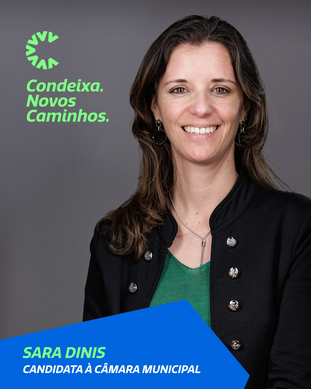 Imagem de Sara Dinis, Candidata à Camara Municipal de Condeixa-a-Nova pela Candidatura Condeixa Novos Caminhos às Eleições Autárquicas de 2025.