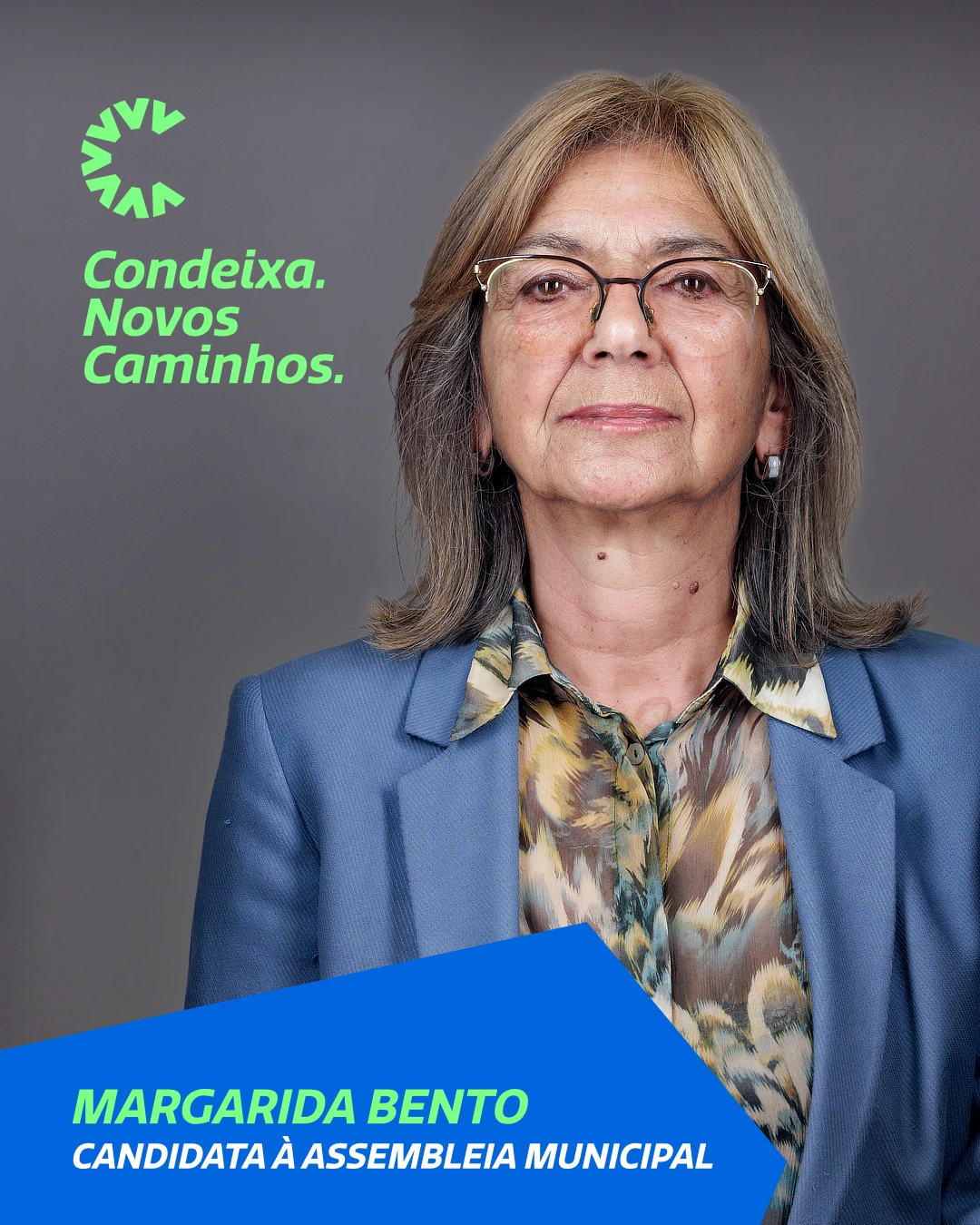 Imagem de Margarida Bento, Candidata à Assembleia Municipal de Condeixa pela Candidatura Condeixa Novos Caminhos às Eleições Autárquicas de 2025.