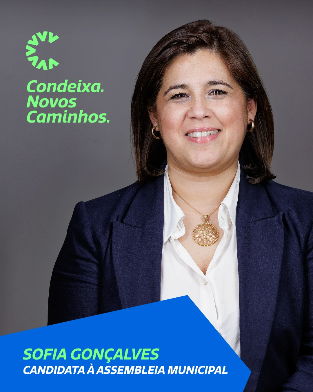 Imagem de Sofia Gonçalves, Candidata à Assembleia Municipal de Condeixa pela Candidatura Condeixa Novos Caminhos às Eleições Autárquicas de 2025.