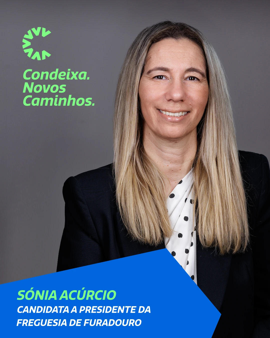 Imagem de Sónia Acúrcio, Candidata a Presidente da Freguesia de Furadouro pela Candidatura Condeixa Novos Caminhos às Eleições Autárquicas de 2025.