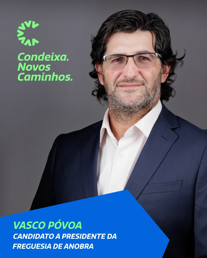 Imagem de Vasco Póvoa, Candidato a Presidente da Freguesia de Anobra pela Candidatura Condeixa Novos Caminhos às Eleições Autárquicas de 2025.