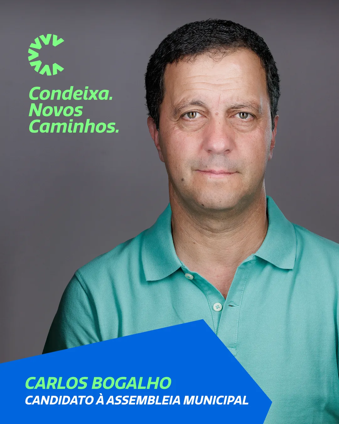 Imagem de Carlos Bogalho, Candidato à Assembleia Municipal de Condeixa pela Candidatura Condeixa Novos Caminhos às Eleições Autárquicas de 2025.